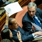 Berlusconi al Senato per la fiducia al governo Meloni