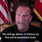 Assalto Senato USA, Schwarzenegger: “Trump leader fallito, peggior Presidente di sempre”