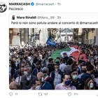 Manifestazione del centrodestra, la fan furiosa su twitter «Però io non sono potuta andare al concerto di Marracash». E il rapper rilancia