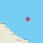 Terremoto nelle Marche di 3.2 in mare, avvertito da Ancona a Rimini e Riccione