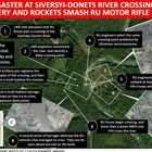 Ucraina distrugge ponte costruito dai russi nel Donbass: le immagini satellitari