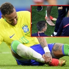 Neymar, lesione al legamento della caviglia