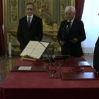 Giorgia Meloni, il giuramento della prima donna premier in Italia