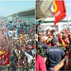 Alitalia, scontri manifestanti-polizia. L'ira dei passeggeri: «Bloccano l'aeroporto, basta disagi»