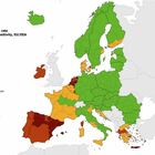 Variante delta, Lazio diventa giallo nella mappa europea