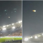 Olimpico, la meteora sorvola lo stadio
