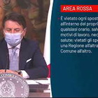 Conte: «In area Calabria, Lombardia, Piemonte e Val d'Aosta. Spostamenti vietati»