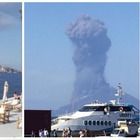 Eruzione a Stromboli, pioggia di lapilli e Ginostra in fiamme: «Turisti in fuga si tuffano in mare». Colonna di fumo nero