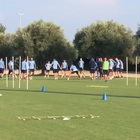 Lazio-Lokomotiv Mosca, l'allenamento dei biancocelesti