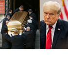 Donald Trump in ritardo ai funerali di Ivana. Poi il discorso: «Era bellissima, non si arrendeva mai»