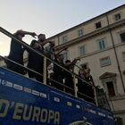 Italia campione, la festa azzurra nel centro di Roma