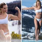 Michelle Hunziker, bikini a sorpresa sulla neve: «Sembra una 20enne, altro che nonna»