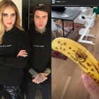 Chiara Ferragni, acqua Evian a 8 euro. Fedez su Instagram: «Io ho la banana brandizzata»