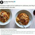 Carbonara al pomodoro: la ricetta della chef Kay Chun sul New York Times indigna il web