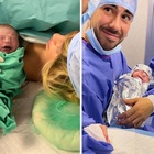 Chiara Nasti e Mattia Zaccagni, papà in sala parto con il figlio appena nato. Scoppia la polemica: «Loro hanno più potere dei medici»