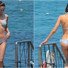 Anna Safroncik a Ischia, micro-bikini e lato B in mostra
