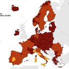 Ue zona rossa, solo in Italia e Spagna in giallo - LA MAPPA