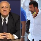 De Luca a Salvini: «Venditore di cocco. Briatore? Auguri per la sua prostatite ai polmoni...»