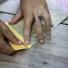 Elezioni 2022. Le nuove schede con il talloncino da strappare (Foto Gabrielli/Ag.Toiati)
