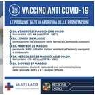 Vaccini Lazio, prenotazione per la fascia 40-43 anni dal 26 maggio. Ai maturandi Pfizer