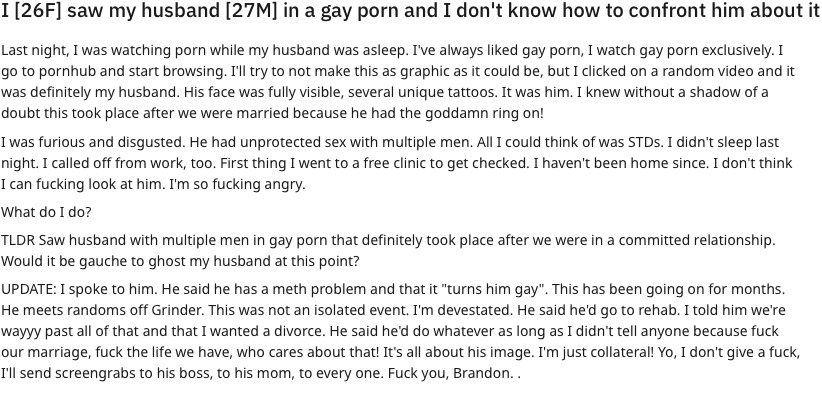 Marito guarda gay porno